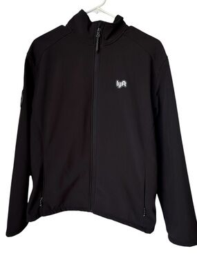 LYFT 1k Driver High End Men's 2XL Black Full-Zip Jacket MINTY